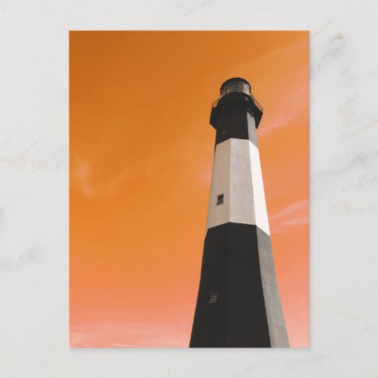 Leuchtenstation der Insel Tybee Postkarte (Vorderseite)