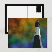 Leuchtenstation der Insel Tybee Postkarte (Vorne/Hinten)