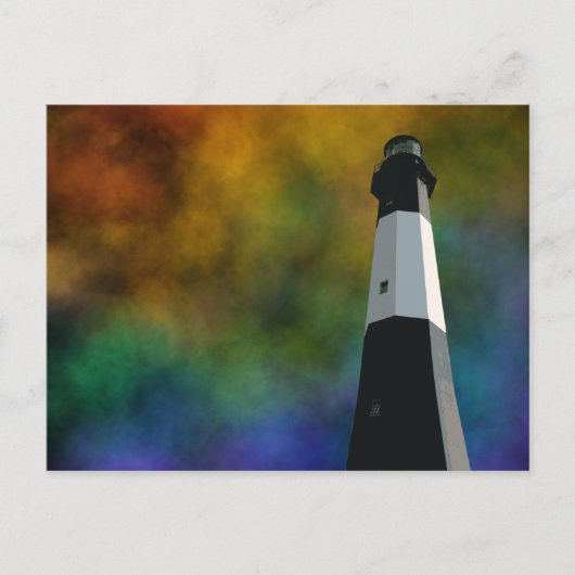 Leuchtenstation der Insel Tybee Postkarte (Vorderseite)