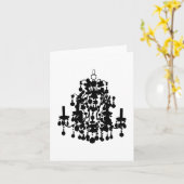 Leuchter-Anmerkungs-Karte Karte (Gelbe Blume)