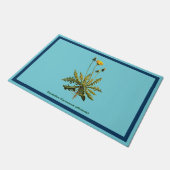 Leuchter auf blau fußmatte (Schrägansicht)