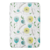 Leuchter aus dem Mittelalter, gelb und blau Badematte (Vorderseite Vertikal)