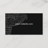 Leuchter-Beleuchtungs-Visitenkarte Visitenkarte (Rückseite)