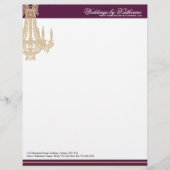 Leuchter-Briefkopf Briefbogen (Vorderseite)