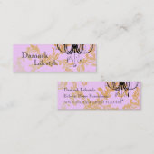 Leuchter-Damast-Visitenkarte Mini Visitenkarte (Vorne/Hinten)