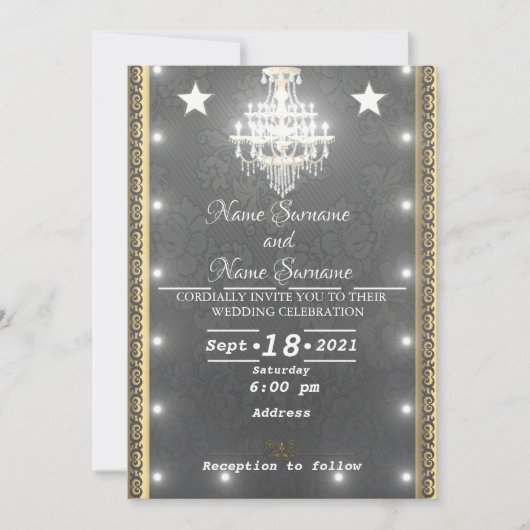 Leuchter Einladung (Vorderseite)