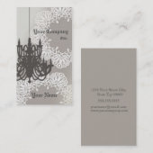 Leuchter-Geschäft Card_Brown Visitenkarte (Vorne/Hinten)