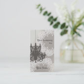 Leuchter-Geschäft Card_Brown Visitenkarte (Stehend Vorderseite)