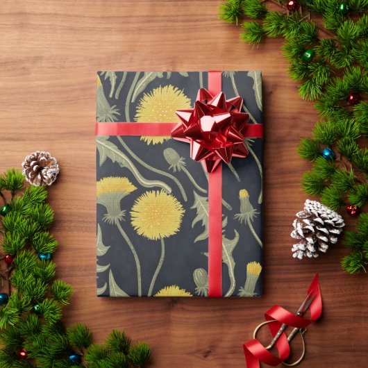 Leuchter, grün, gelb und schwarz geschenkpapier (Feiertagsgeschenk)