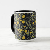 Leuchter, grün, gelb und schwarz tasse (Vorderseite Links)