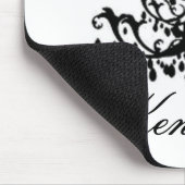 Leuchter in der Silhouette Mousepad (Ecke)