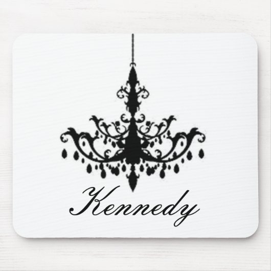 Leuchter in der Silhouette Mousepad (Vorne)