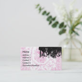 Leuchter Paulette Paris und Toile Visitenkarten Visitenkarte (Stehend Vorderseite)