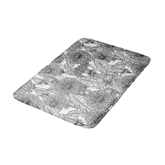 Leuchter, schwarz und weiß badematte (Schrägansicht)