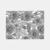 Leuchter, schwarz und weiß fleecedecke (Vorderseite (Horizontal))