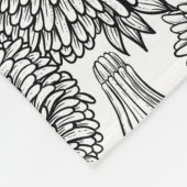 Leuchter, schwarz und weiß fleecedecke (Ecke)