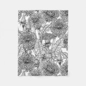 Leuchter, schwarz und weiß fleecedecke (Vorderseite)