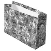 Leuchter, schwarz und weiß große geschenktüte (Vorderseite Schrägansicht)