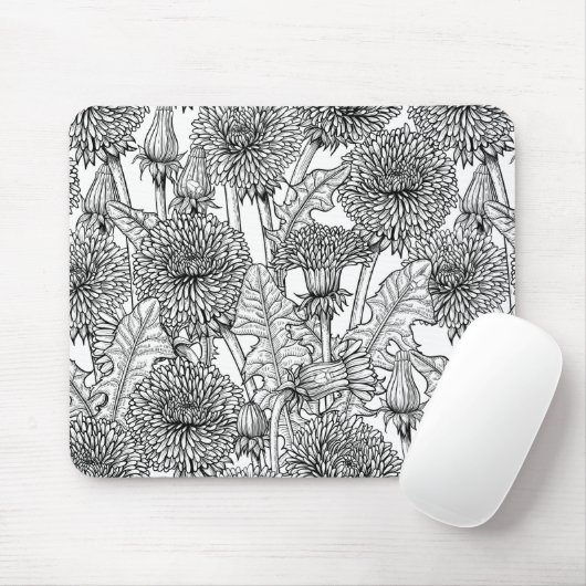 Leuchter, schwarz und weiß mousepad (Mit Mouse)