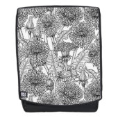 Leuchter, schwarz und weiß rucksack (Vorderseite)