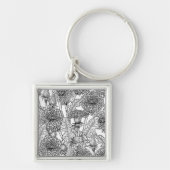 Leuchter, schwarz und weiß schlüsselanhänger (Vorne)