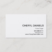 Leuchter-Silhouette-Ikone - Zuhause Stager Visitenkarte (Rückseite)