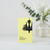 Leuchter-Telefonkarte Telefonnummerkarte (Stehend Vorderseite)