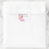 Leuchter Uhr in liebendem Speicher Quadratischer Aufkleber (Tasche)