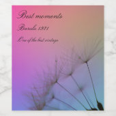 Leuchter-Uhren Weinetikett (Einzelnes Label)