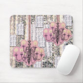 Leuchter und lacey Flecken Mousepad (Mit Mouse)