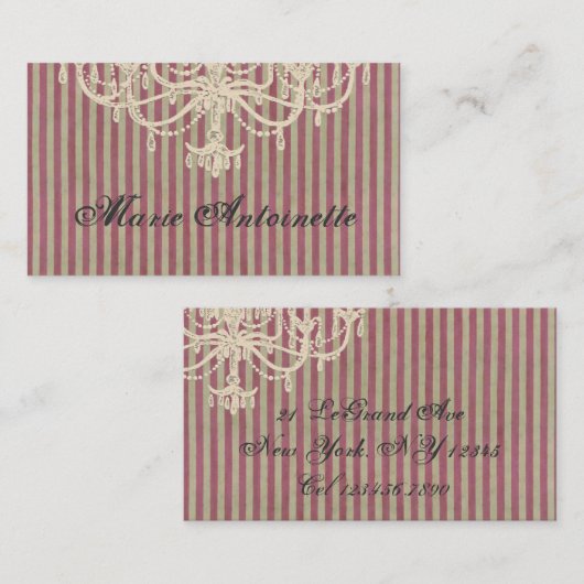 Leuchter-Vergnügen (mehr Wahlen) - Visitenkarte (Vorne/Hinten)