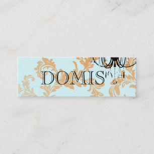 Leuchter-Visitenkarte Mini Visitenkarte