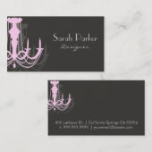 Leuchter-Visitenkarte Visitenkarte (Vorne/Hinten)