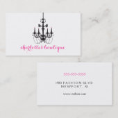 Leuchter-Visitenkarten Visitenkarte (Vorne/Hinten)