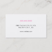 Leuchter-Visitenkarten Visitenkarte (Rückseite)