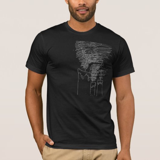 "Leuchtet" grafisches T-Shirt durch (Vorderseite)