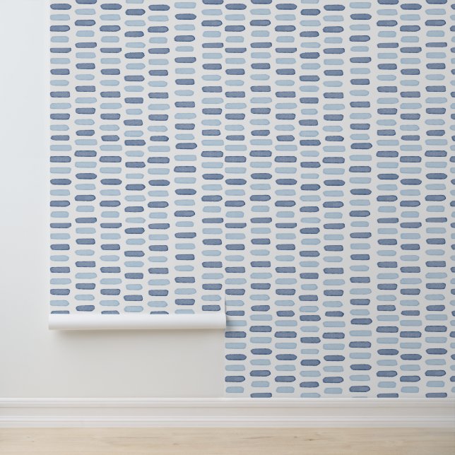 Leuchtfarbene Wasserflächen, kindlicher Stil Tapete (Anwendung)