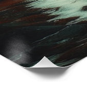 "Leuchtfeuer der Einsamkeit in Nebel" Poster (Ecke)