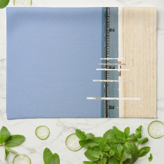 Leuchtfeuer des Lake Michigan Handtuch (Gefaltet)