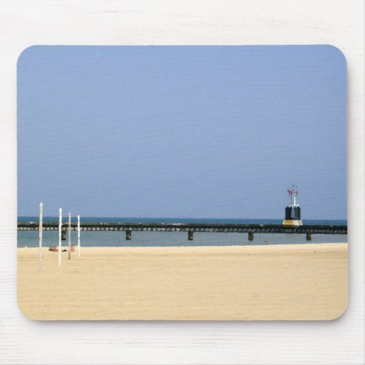 Leuchtfeuer des Lake Michigan Mousepad (Vorne)