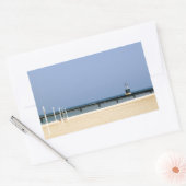 Leuchtfeuer des Lake Michigan Rechteckiger Aufkleber (Umschlag)