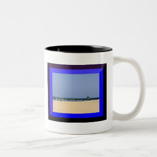 Leuchtfeuer des Lake Michigan Zweifarbige Tasse