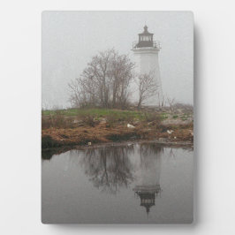 Leuchtfeuer im Nebel Fotoplatte