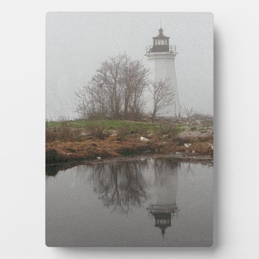 Leuchtfeuer im Nebel Fotoplatte (Vorderseite)