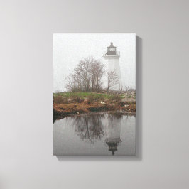 Leuchtfeuer im Nebel Leinwanddruck