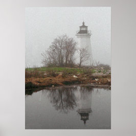 Leuchtfeuer im Nebel Poster