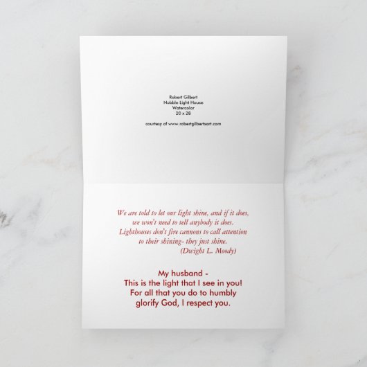 Leuchtfeuer Karte (Innenseite)