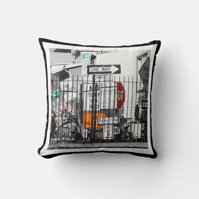 Leuchtfeuer unterzeichnet Kissen (Vorderseite)