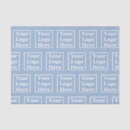 Leuchtfeuerblau für Ihr Logo hier Muster Seidenpapier