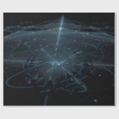 Leuchtgalaxie Geschenkpapier (Flach)